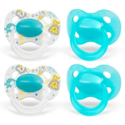 Medela Baby Schnuller Original 6-18 Monate DUO Signature 4 Stück In Türkis