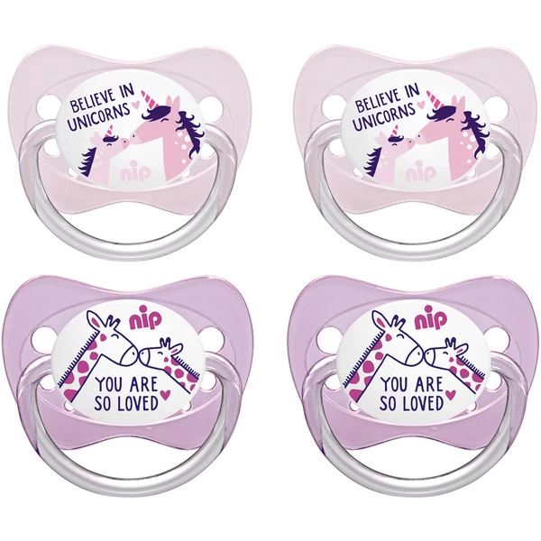 Nip® Schnuller Family Gr. 2 Latex Unicorn Und Giraffe 4 Stück 3 Nip® Schnuller Family Gr. 2 Latex Unicorn Und Giraffe 4 Stück