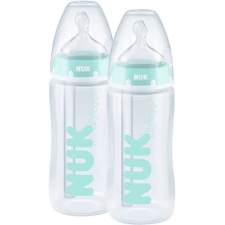 NUK Babyflasche Anti-Colic Professional, 300 Ml, Temperature Control Im Doppelpack