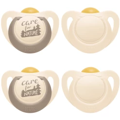 NUK Schnuller For Nature 18-36 Monate, Beige Im 4er-Set