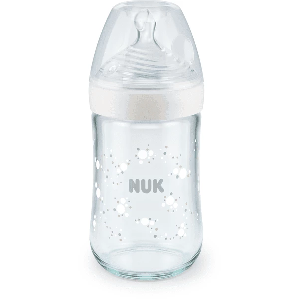 NUK Trinkflasche Nature Sense Aus Glas, 240ml In Weiß 3 NUK Trinkflasche Nature Sense Aus Glas, 240ml In Weiß