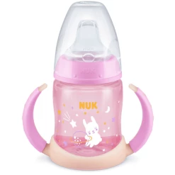 NUK Trinklernflasche First Choice Night, Pink 150ml