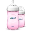Philips Avent Natural Flasche SCF034/27, 260ml, 2 Stück, Rosa -Nip-Family shop philips avent natural flasche scf034 27 260ml 2 stueck rosa a268882