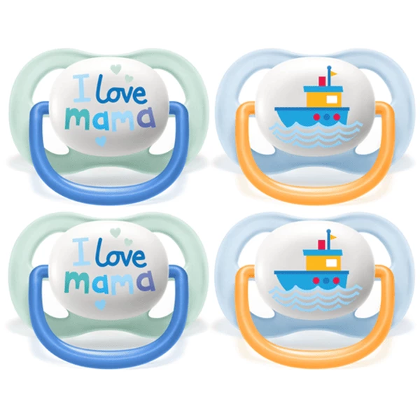 Philips Avent Schnuller Ultra Air SCF080/01 Collection Happy 0-6m Boy Mama/Boat Im Doppelpack 3 Philips Avent Schnuller Ultra Air SCF080/01 Collection Happy 0-6m Boy Mama/Boat Im Doppelpack
