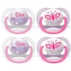 Philips Avent Schnuller Ultra Air SCF080/02 Collection Happy 0-6m Girl Mama/Butterfly Im Doppelpack
