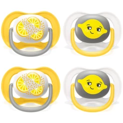 Philips Avent Schnuller Ultra Air SCF080/18 6-18m In Gelb, 4 Stück