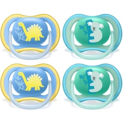 Philips Avent Schnuller Ultra Air SCF349/11 18m+ 4 Stück Dino/Koala