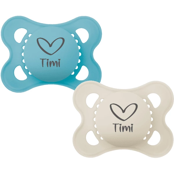 Schnullireich Schnuller Mit Namen / Namensschnuller MAM Pure Herz – 2er Set (Junge) Blau 4 Schnullireich Schnuller Mit Namen / Namensschnuller MAM Pure Herz – 2er Set (Junge) Blau – Bild 2