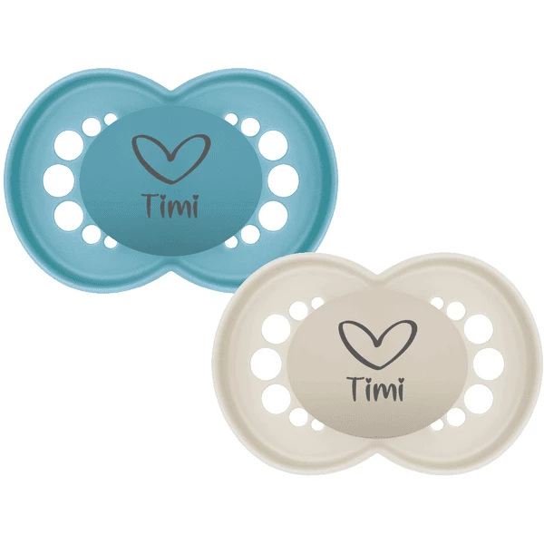 Schnullireich Schnuller Mit Namen / Namensschnuller MAM Pure Herz – 2er Set (Junge) Blau 5 Schnullireich Schnuller Mit Namen / Namensschnuller MAM Pure Herz – 2er Set (Junge) Blau – Bild 3