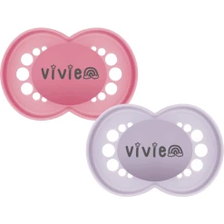 Schnullireich Schnuller Mit Namen / Namensschnuller MAM Pure Rainbow – 2er Set (Mädchen) Rosa -Nip-Family shop schnullireich schnuller mit namen namensschnuller mam pure rainbow 2er set maedchen rosa a405955 2