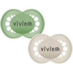 Schnullireich Schnuller Mit Namen / Namensschnuller MAM Pure Rainbow – 2er Set (Unisex) Grün -Nip-Family shop schnullireich schnuller mit namen namensschnuller mam pure rainbow 2er set unisex gruen a406065 2