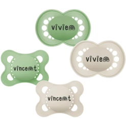 Schnullireich Schnuller Mit Namen / Namensschnuller MAM Pure Rainbow – 2er Set (Unisex) Grün