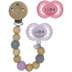 Schnullireich Schnuller Mit Namen / Namensschnuller MAM Pure + Schnullerkette (Mädchen) Rosa -Nip-Family shop schnullireich schnuller mit namen namensschnuller mam pure schnullerkette maedchen rosa a411395 2