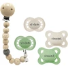 Schnullireich Schnuller Mit Namen / Namensschnuller MAM Pure + Schnullerkette (Unisex) Grün -Nip-Family shop schnullireich schnuller mit namen namensschnuller mam pure schnullerkette unisex gruen a411396