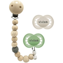 Schnullireich Schnuller Mit Namen / Namensschnuller MAM Pure + Schnullerkette (Unisex) Grün -Nip-Family shop schnullireich schnuller mit namen namensschnuller mam pure schnullerkette unisex gruen a411396 2