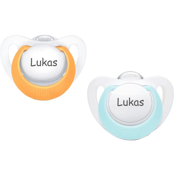 Schnullireich Schnuller Mit Namen / Namensschnuller NUK Genius – 2er Set (Junge) Weiß 5 Schnullireich Schnuller Mit Namen / Namensschnuller NUK Genius – 2er Set (Junge) Weiß – Bild 3
