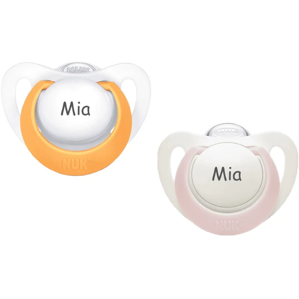 Schnullireich Schnuller Mit Namen / Namensschnuller NUK Genius – 2er Set (Mädchen) Weiß 4 Schnullireich Schnuller Mit Namen / Namensschnuller NUK Genius – 2er Set (Mädchen) Weiß – Bild 2