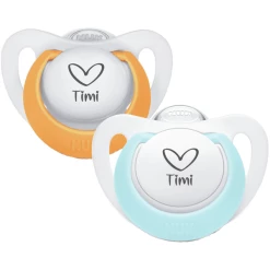 Schnullireich Schnuller Mit Namen / Namensschnuller NUK Genius Herz – 2er Set (Junge) Weiß -Nip-Family shop schnullireich schnuller mit namen namensschnuller nuk genius herz 2er set junge weiss a405638 2