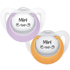 Schnullireich Schnuller Mit Namen / Namensschnuller NUK Genius Love – 2er Set (Mädchen) Weiß -Nip-Family shop schnullireich schnuller mit namen namensschnuller nuk genius love 2er set maedchen weiss a405652 2