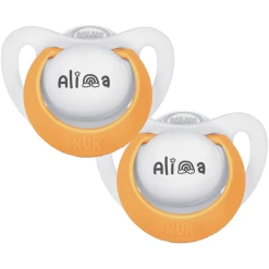 Schnullireich Schnuller Mit Namen / Namensschnuller NUK Genius Rainbow – 2er Set (Mädchen) Weiß -Nip-Family shop schnullireich schnuller mit namen namensschnuller nuk genius rainbow 2er set maedchen weiss a405653 6