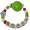 Schnullireich Schnullerkette Mit Namen Fußball Italien (Holz) Bunt -Nip-Family shop schnullireich schnullerkette mit namen fussball italien holz bunt a406045