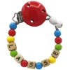 Schnullireich Schnullerkette Mit Namen Kunterbunt Retro (Holz) Bunt -Nip-Family shop schnullireich schnullerkette mit namen kunterbunt retro holz bunt a405728