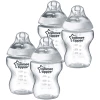Tommee Tippee Fläschchen Closer To Nature 4 X Anti-Kolik-Flasche 260ml Transparent 0m+ -Nip-Family shop tommee tippee flaeschchen closer to nature 4 x anti kolik flasche 260ml transparent 0m a314811