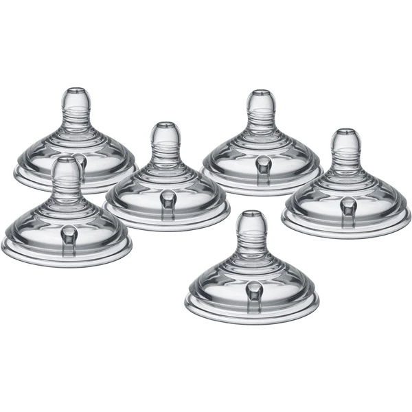Tommee Tippee Sauger Closer To Nature Easi-Vent, Schneller Nahrungsfluss, 6er Set 3 Tommee Tippee Sauger Closer To Nature Easi-Vent, Schneller Nahrungsfluss, 6er Set