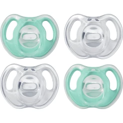 Tommee Tippee Schnuller Silikon, 0 - 6 Monate, 4er Set